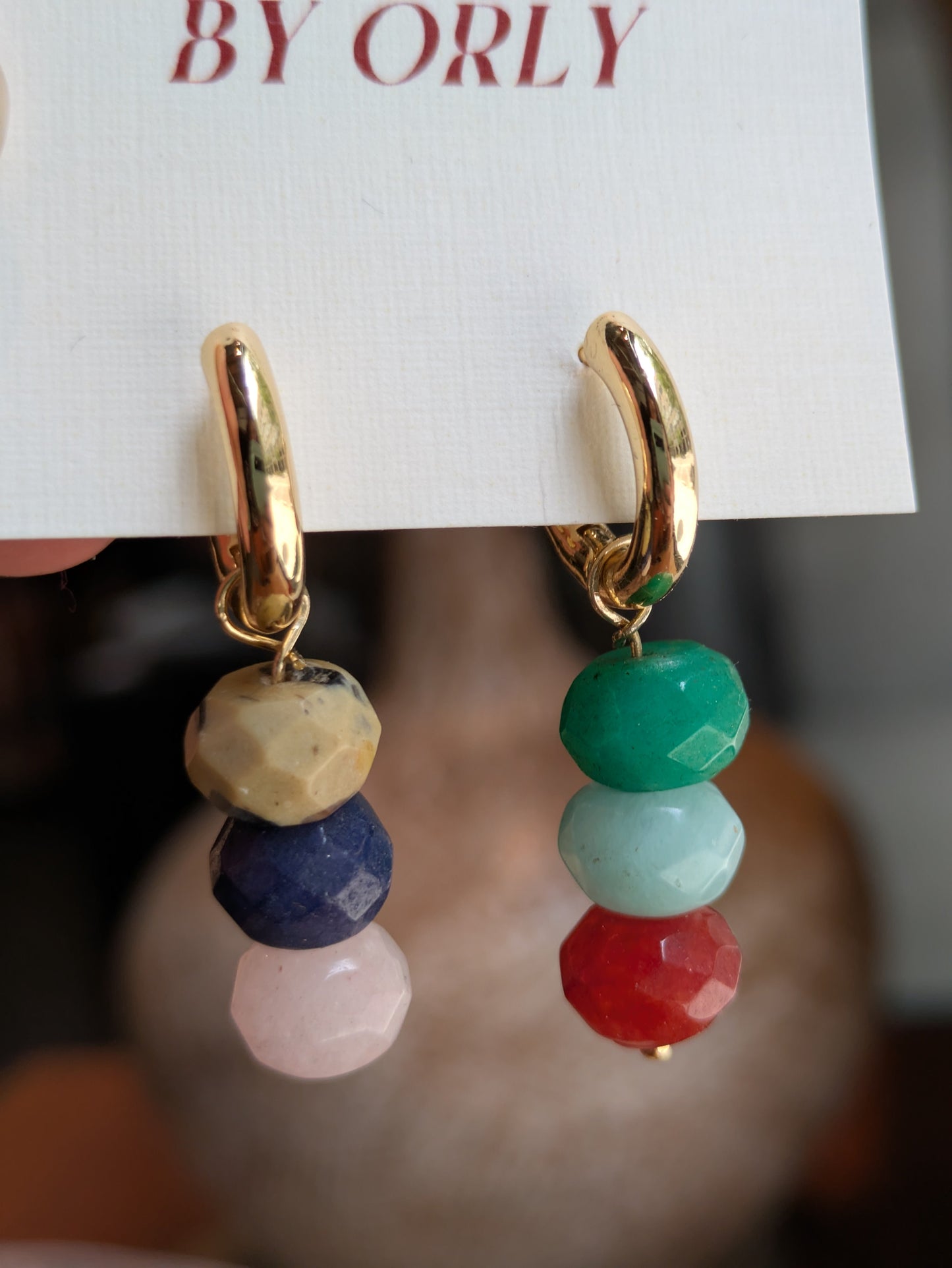 BY ORLY - Multicolor Quartz on Hoops