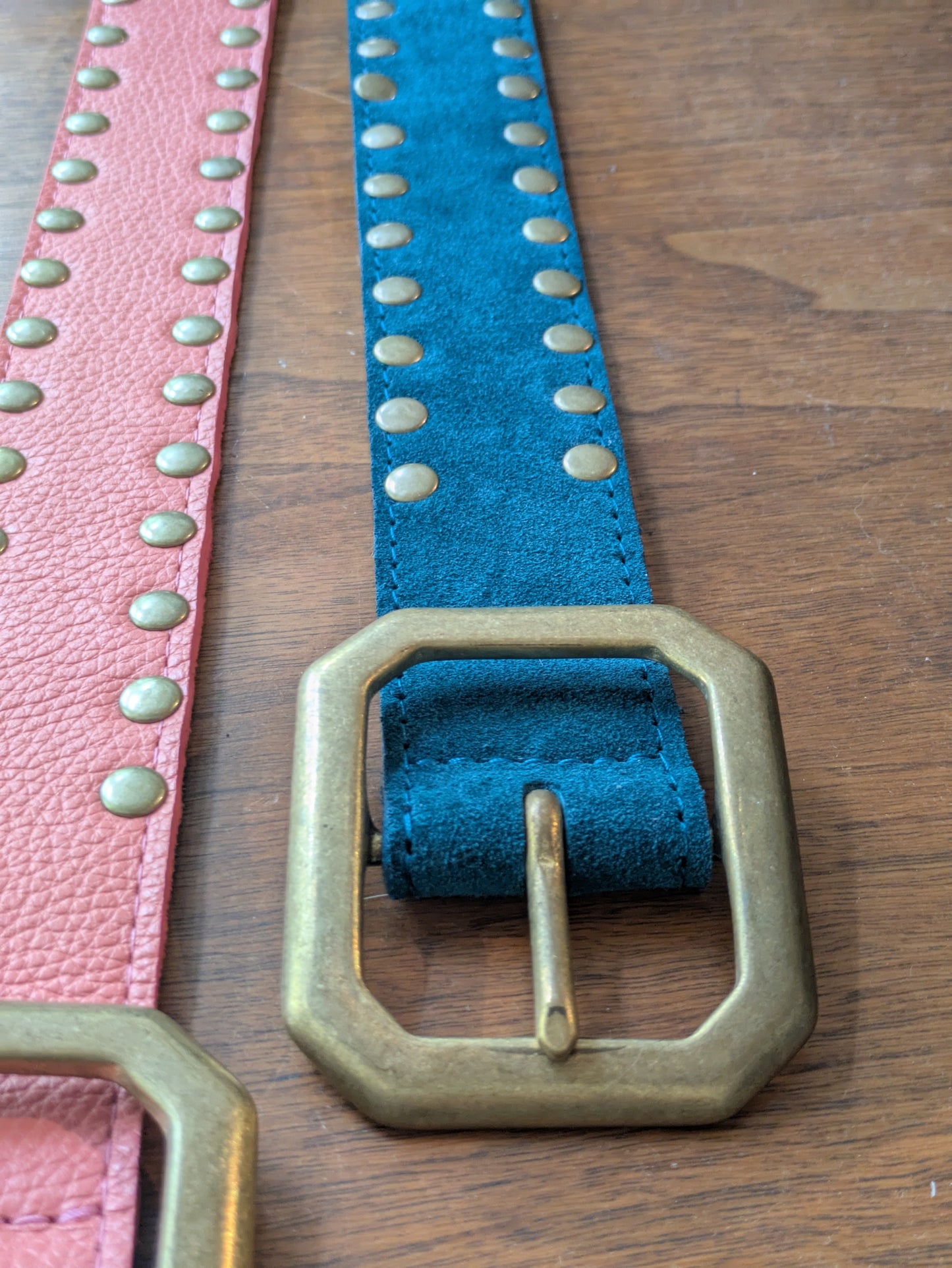 Kim White - Squared Off Studded Belt