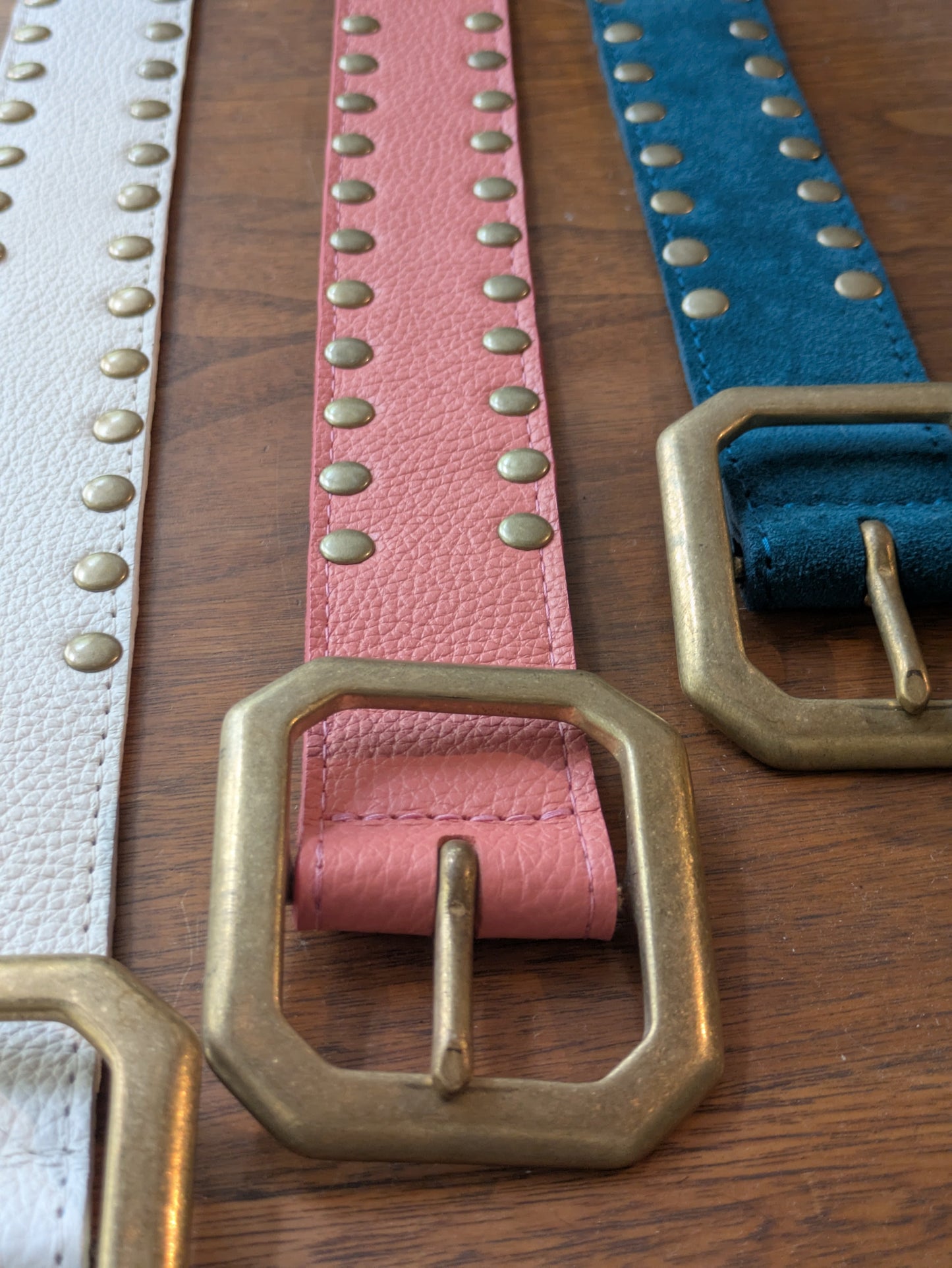 Kim White - Squared Off Studded Belt