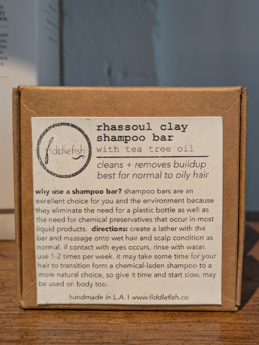 Fiddlefish Rhassoul Clay Shampoo Bar Soap